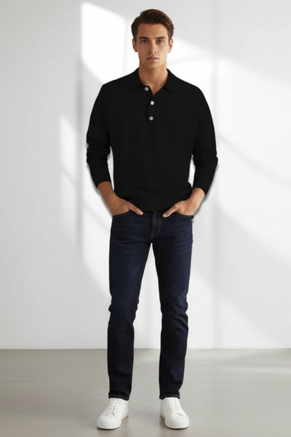 Soft Crew Neck Knit Sweater for Men