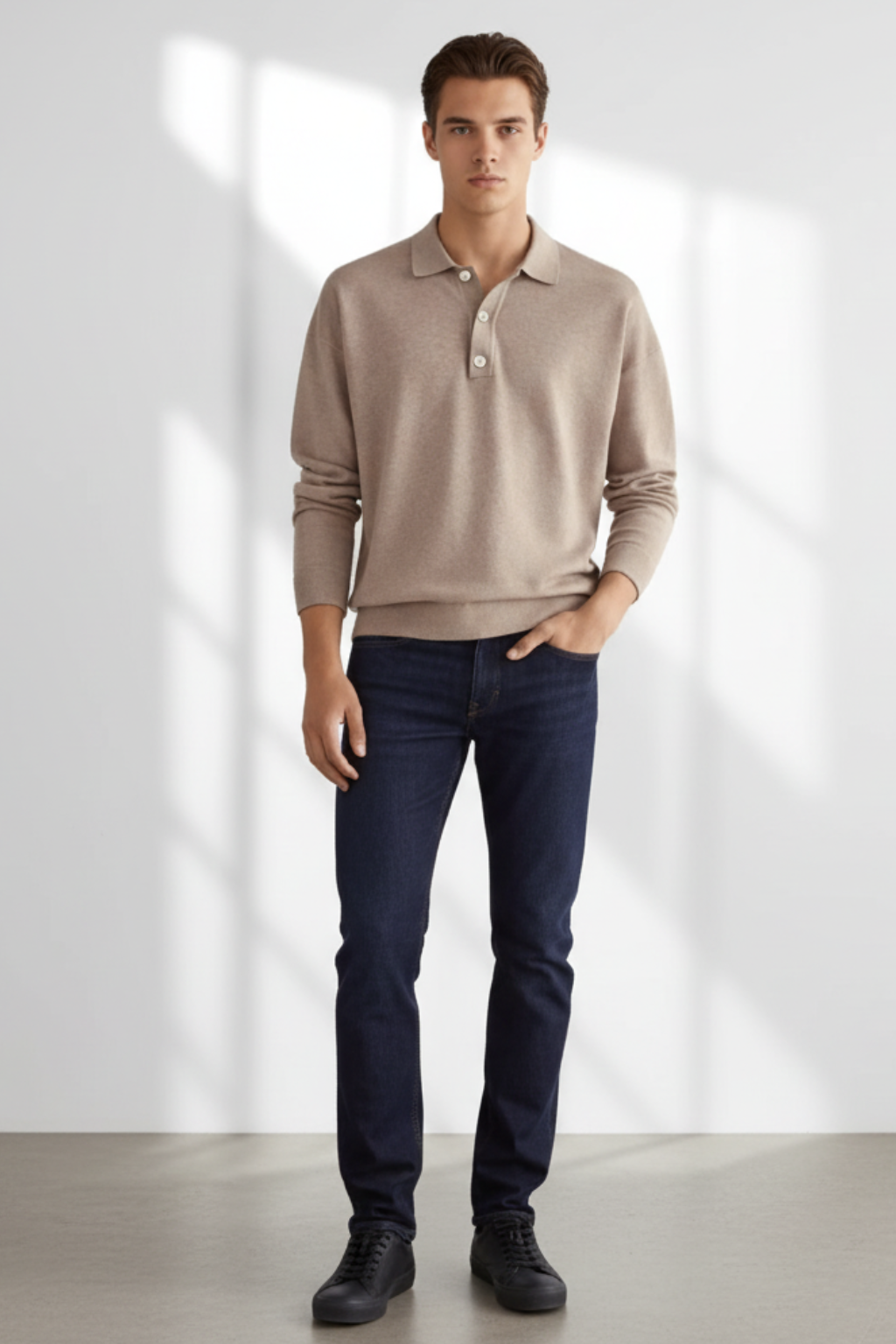 Soft Crew Neck Knit Sweater for Men - OutfitLondon