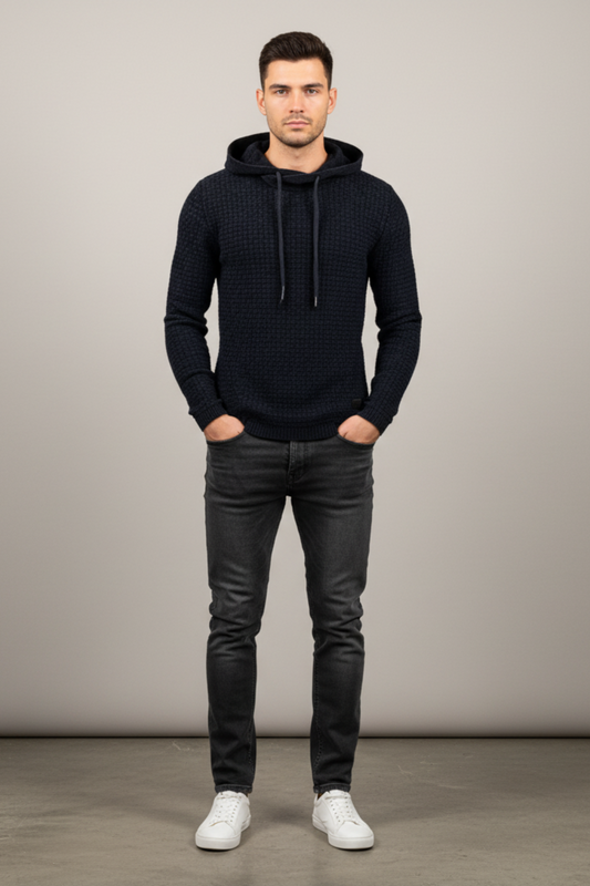 Men's Fitted Crew Neck Sweatshirt - OutfitLondon