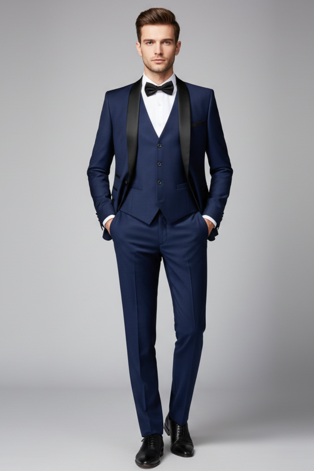 Formal Black 3 Piece Suit - OutfitLondon