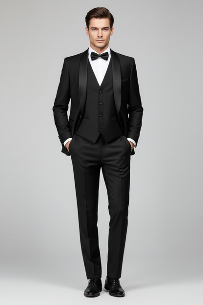 Formal Black 3 Piece Suit
