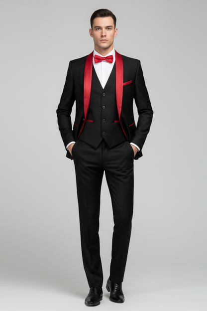 Formal Black 3 Piece Suit
