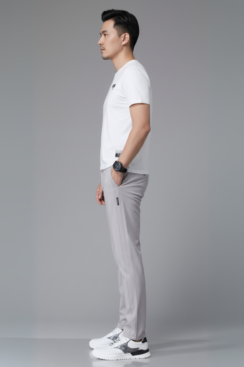 Men's Slim Fit Flat Front Pants