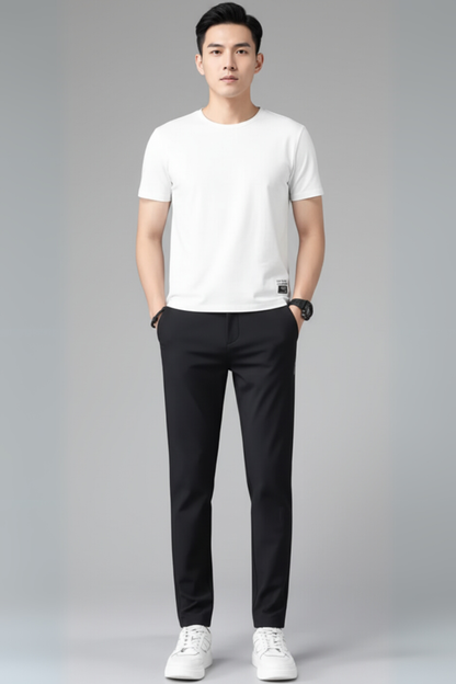 Men's Slim Fit Flat Front Pants