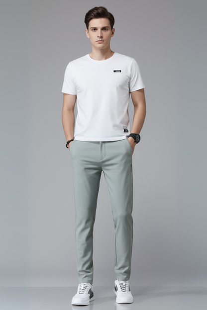 Men's Slim Fit Flat Front Pants