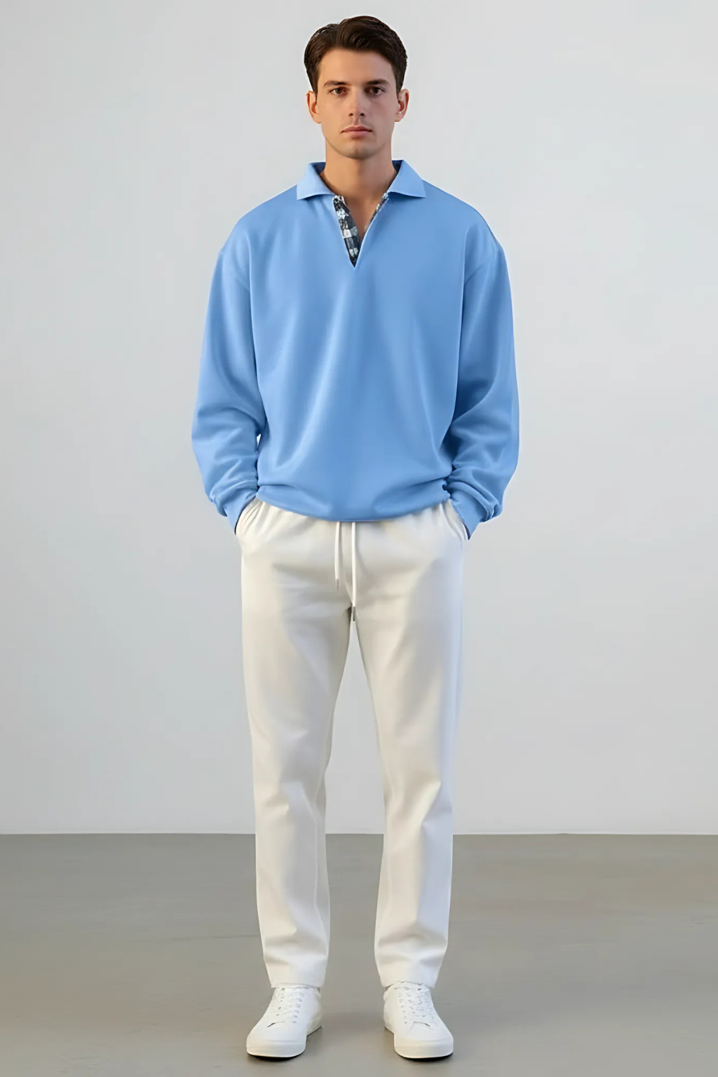 Classic Crew Neck Pullover Sweatshirt - OutfitLondon