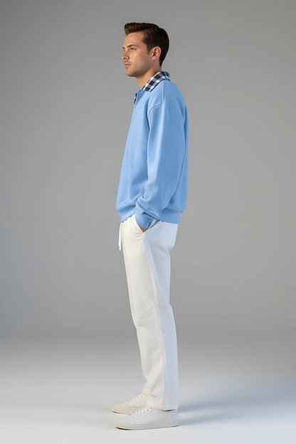 Classic Crew Neck Pullover Sweatshirt