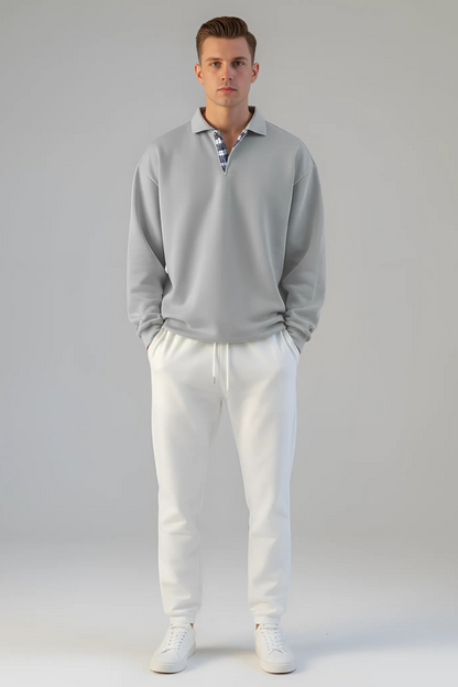 Classic Crew Neck Pullover Sweatshirt