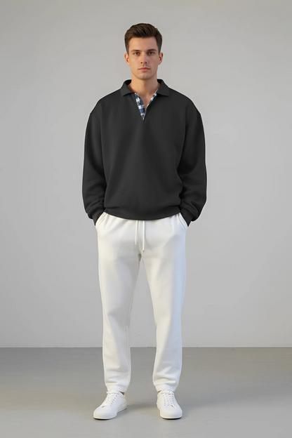 Classic Crew Neck Pullover Sweatshirt