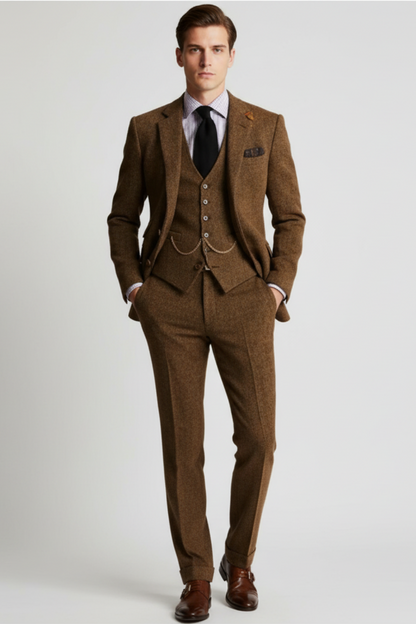 Classic Men's 3-Piece Formal Suit - OutfitLondon
