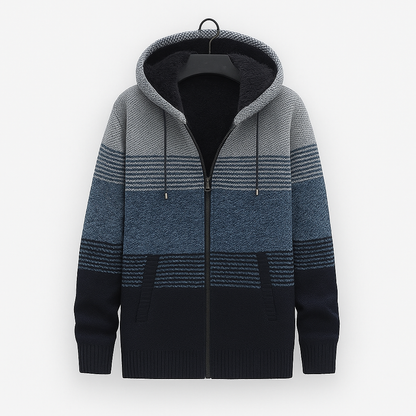 Cozy Mens Zip Up Hoodie Sweater