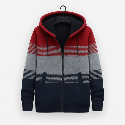 Cozy Mens Zip Up Hoodie Sweater - OutfitLondon