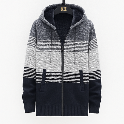 Cozy Mens Zip Up Hoodie Sweater