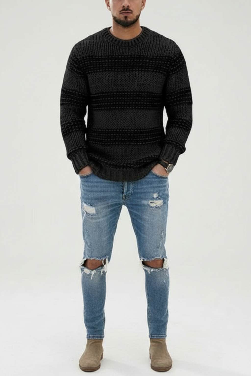Classic Warm Crew Neck Sweater