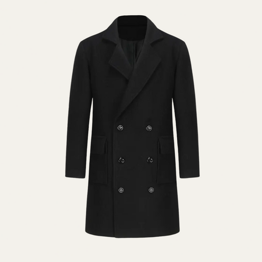 Classic Fit Warm Winter Overcoat - OutfitLondon