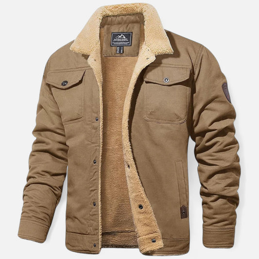 Warm Fleece Lined Bomber Jacket - OutfitLondon