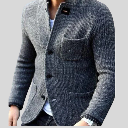Classic Men's Wool Blazer Coat - OutfitLondon