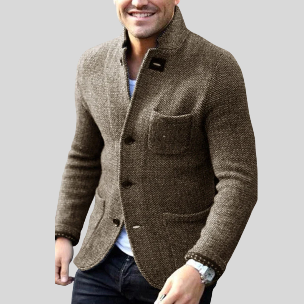 Classic Men's Wool Blazer Coat
