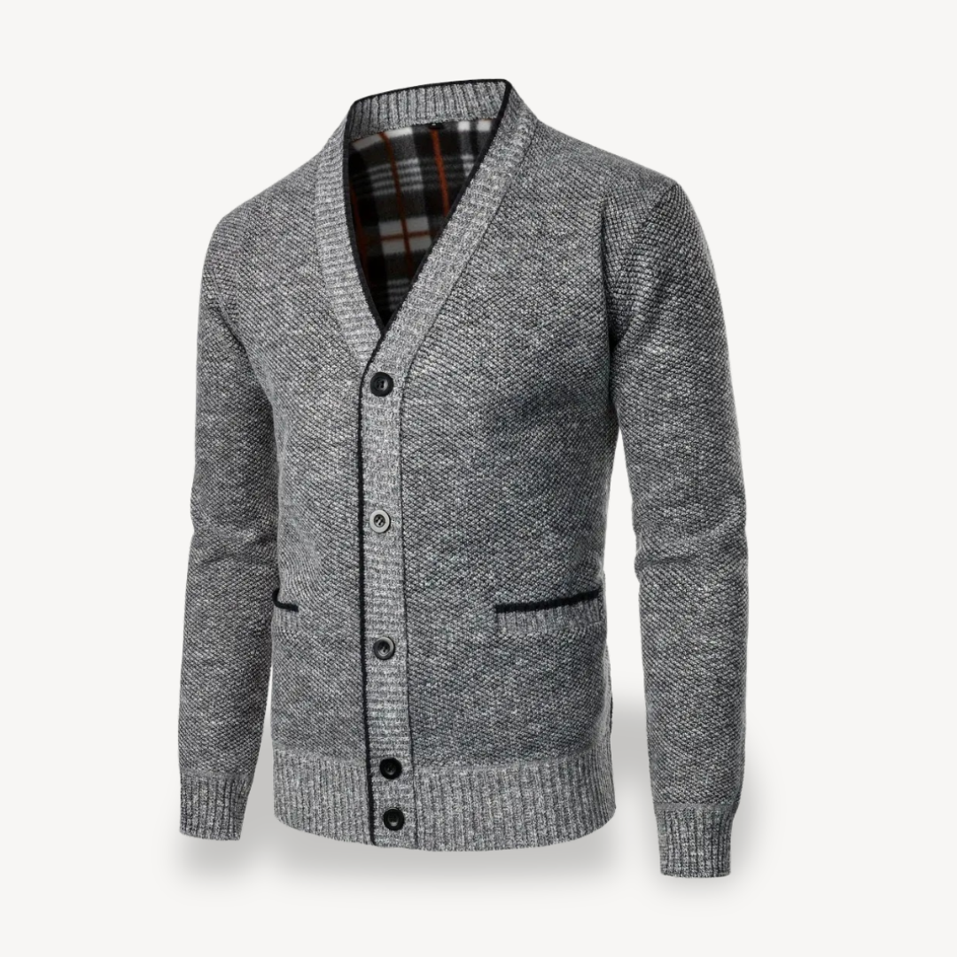 Classic Mens Open Front Sweater