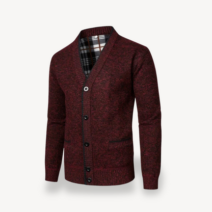 Classic Mens Open Front Sweater