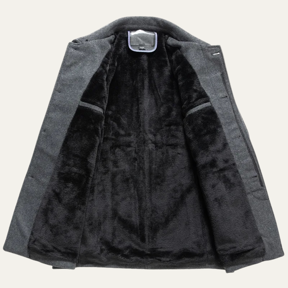 Warm Winter Short Parka with Faux Fur Inside