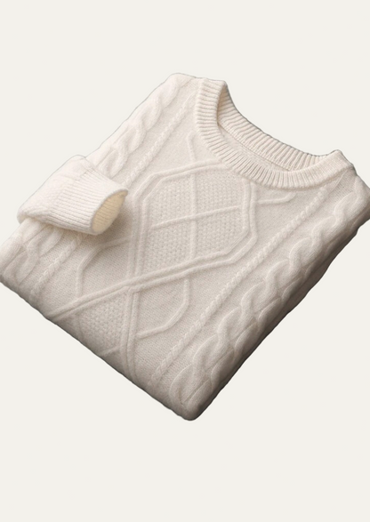 Cozy Classic Knit Crew Neck Sweater - OutfitLondon