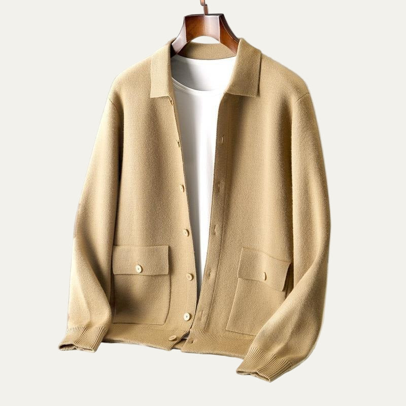 Men's Relaxed Fit Sweater Jacket - OutfitLondon
