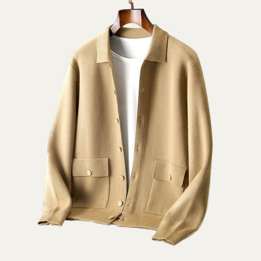Men's Relaxed Fit Sweater Jacket - OutfitLondon