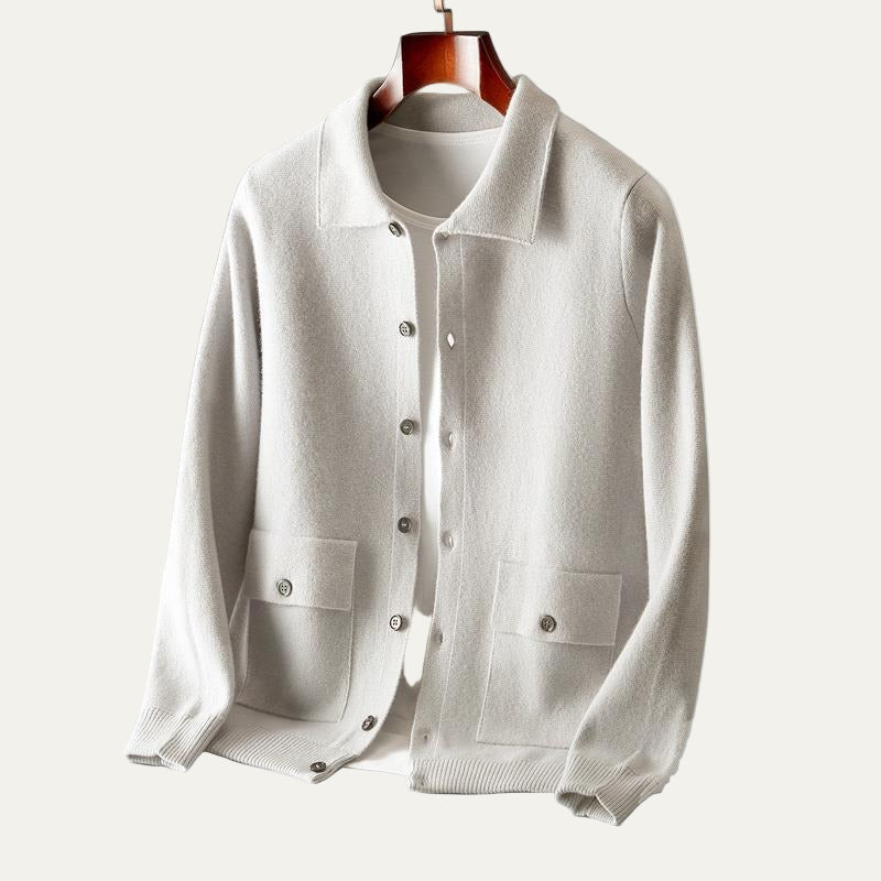 Men's Relaxed Fit Sweater Jacket