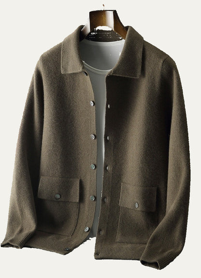 Men's Relaxed Fit Sweater Jacket