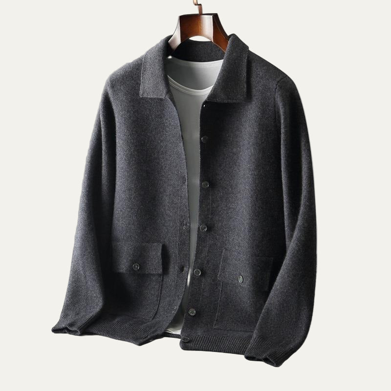 Men's Relaxed Fit Sweater Jacket