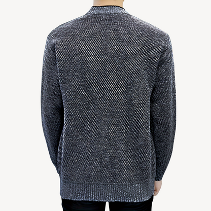 Classic Plaid Lined Mens Sweater