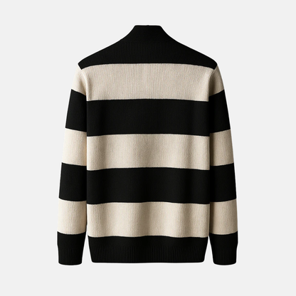 Classic Stripe Open Cardigan Sweater