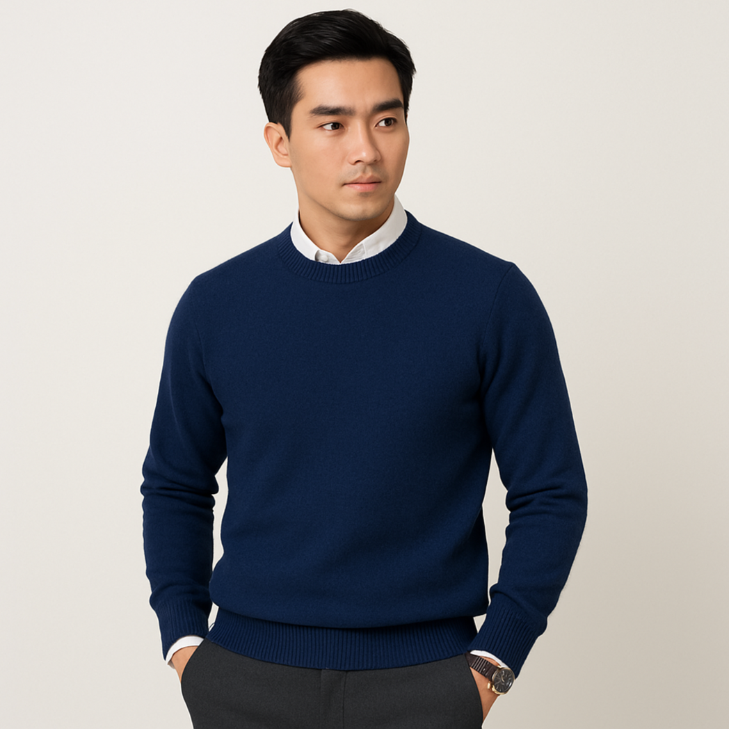 Warm Classic Crew Neck Cashmere Jumper