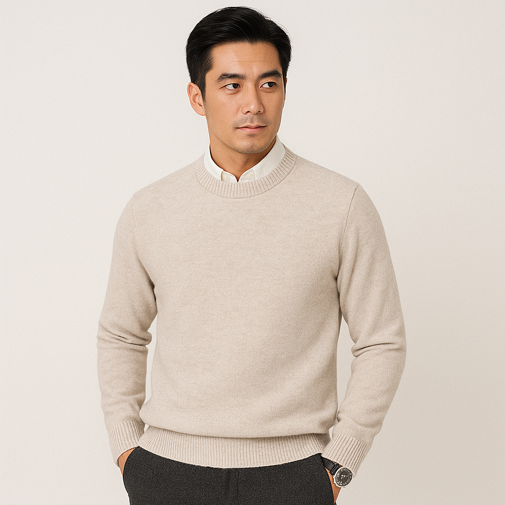 Warm Classic Crew Neck Cashmere Jumper