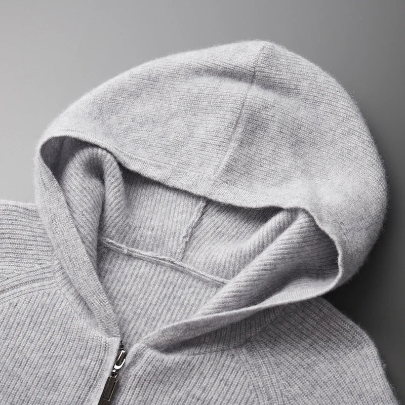 Men's Thick Fleece Zip Up Hoodie
