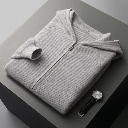 Men's Thick Fleece Zip Up Hoodie