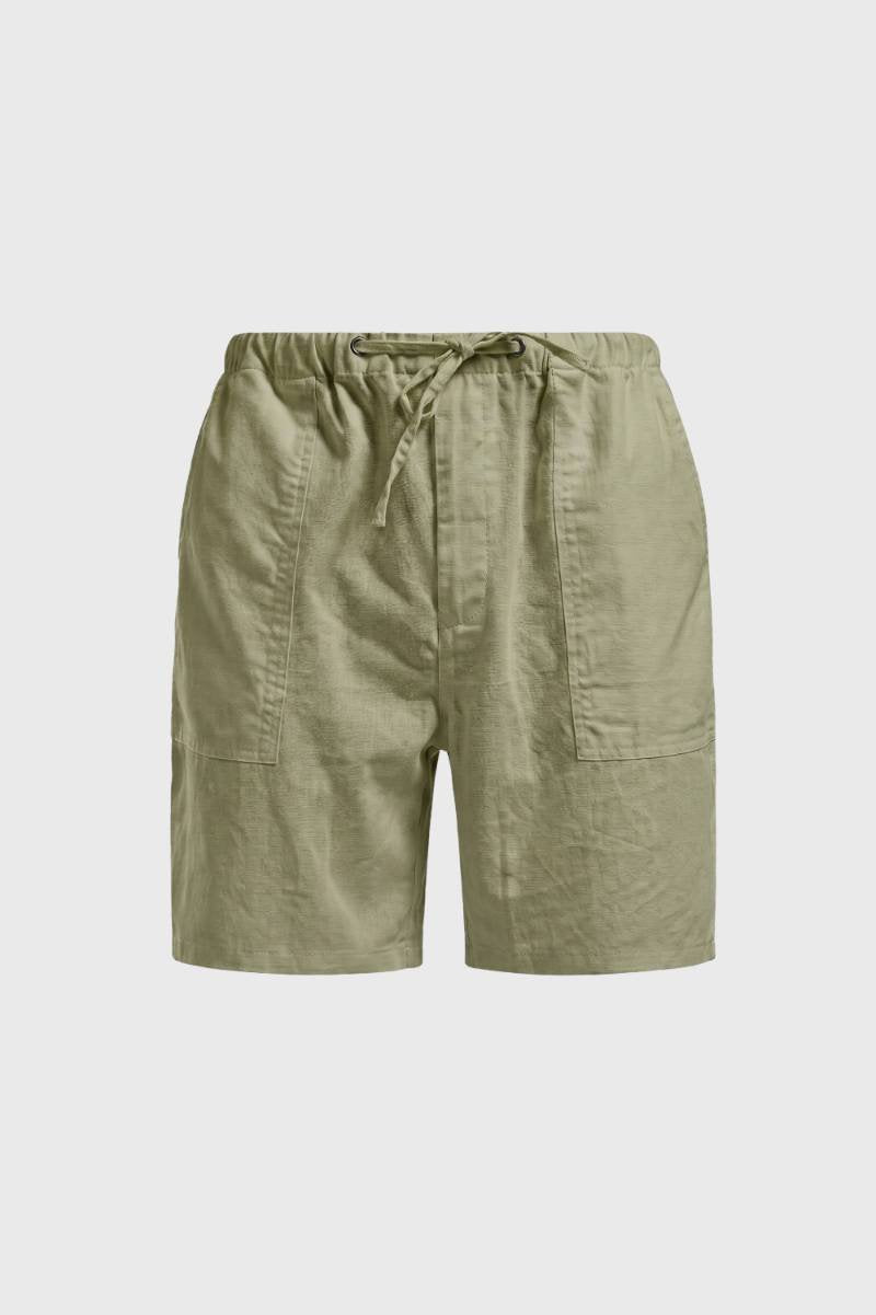 Men's Casual Cotton Drawstring Shorts with Pockets