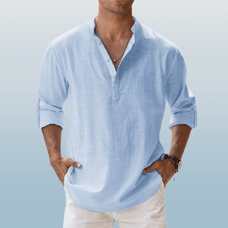 Regular Fit Casual Long Sleeve Mens Shirt