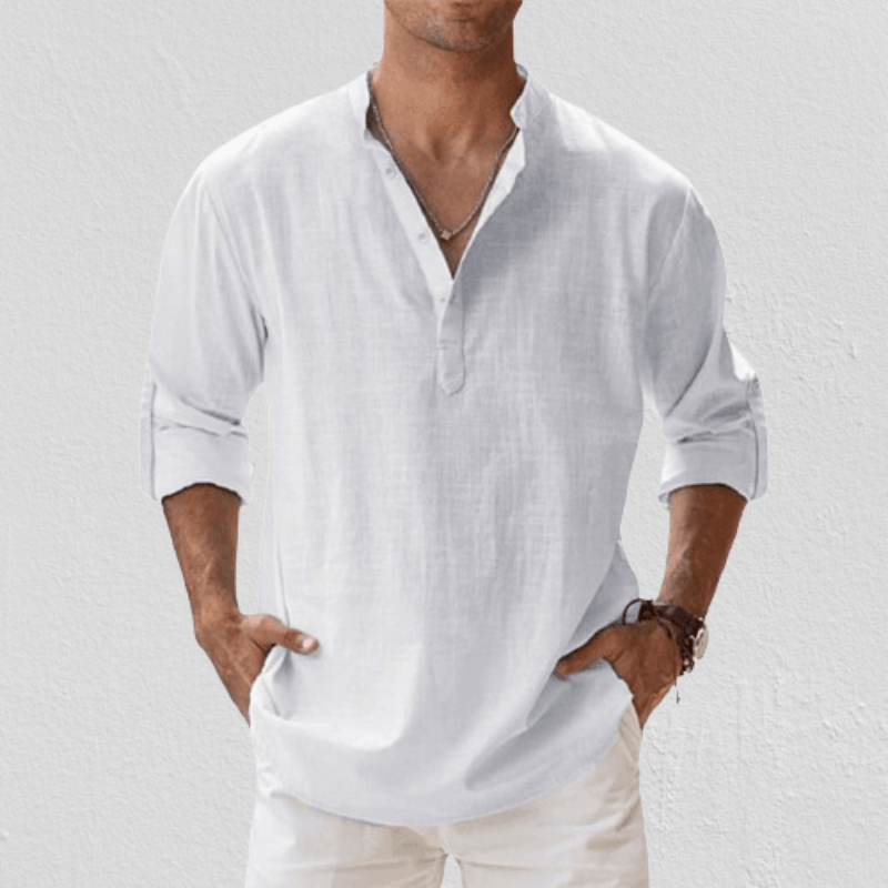 Regular Fit Casual Long Sleeve Mens Shirt