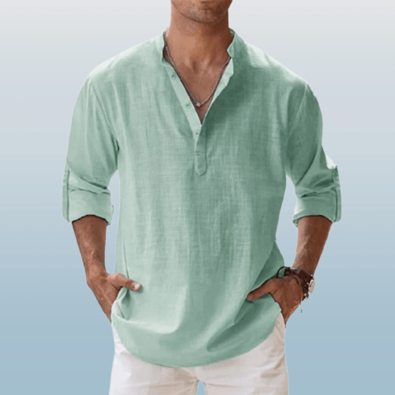 Regular Fit Casual Long Sleeve Mens Shirt