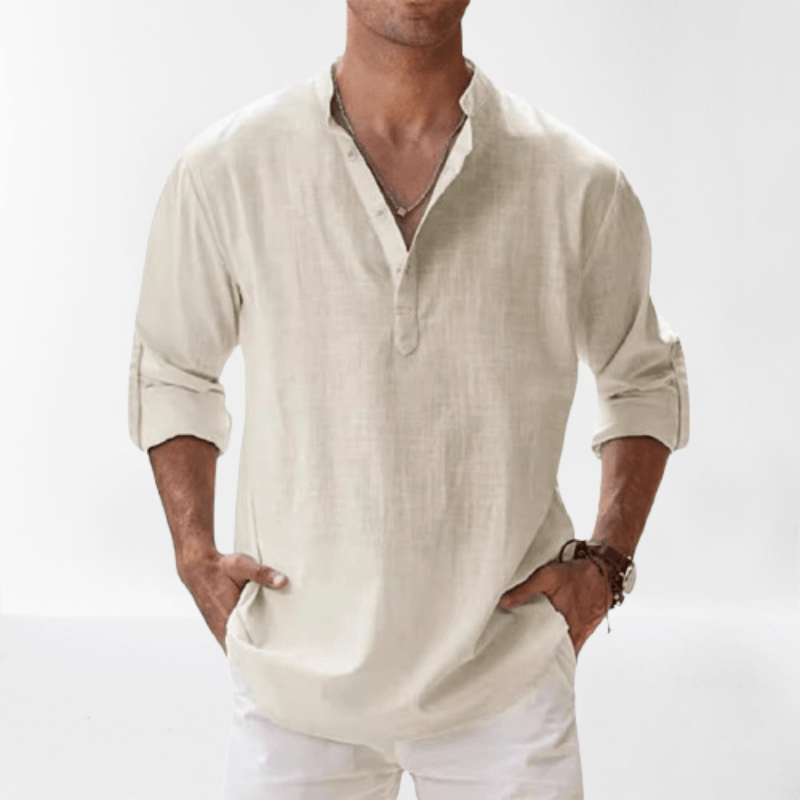 Regular Fit Casual Long Sleeve Mens Shirt