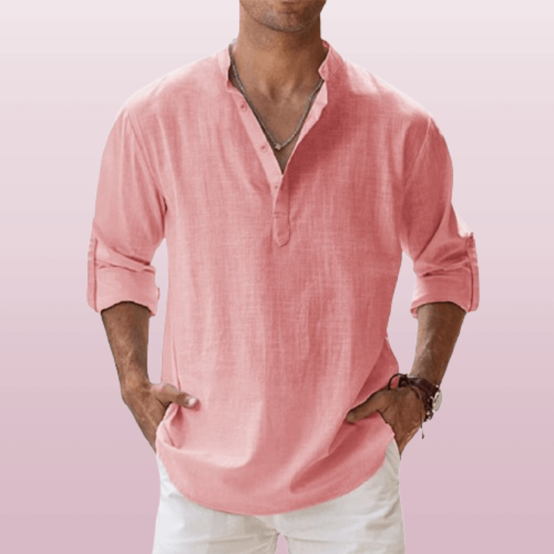 Regular Fit Casual Long Sleeve Mens Shirt