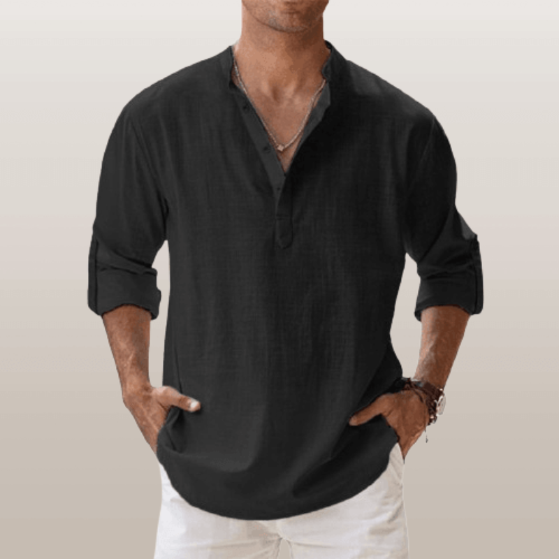 Regular Fit Casual Long Sleeve Mens Shirt