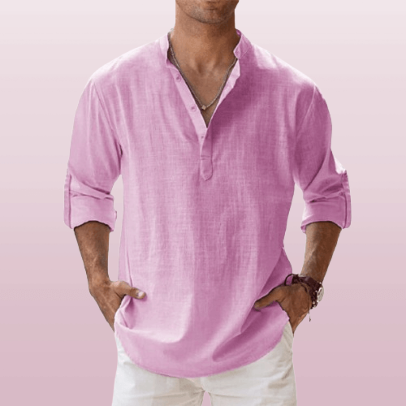 Regular Fit Casual Long Sleeve Mens Shirt