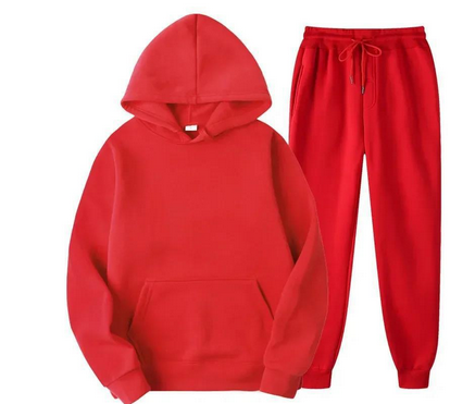Sporty 2-Piece Hoodie Sweat Suit