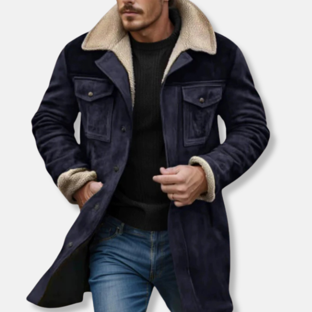 Men's Faux Fur Lined Parka Jacket - OutfitLondon