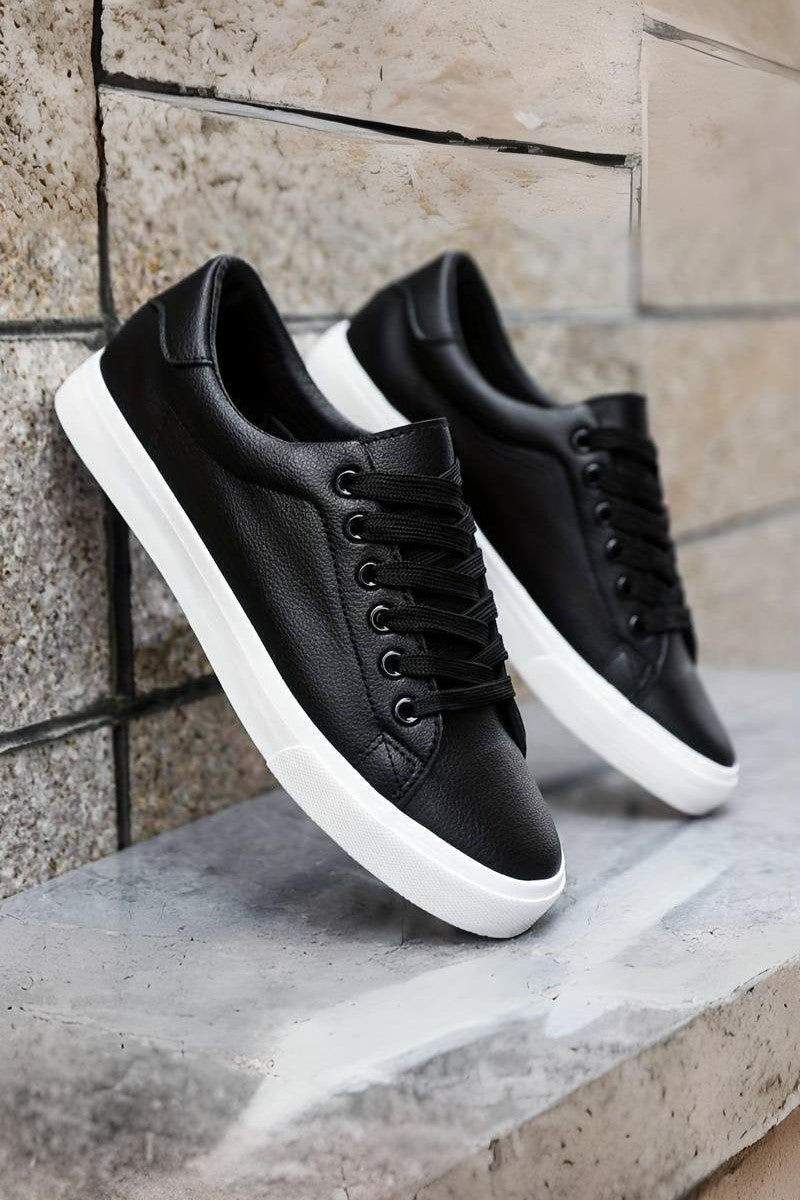 Men's Casual Canvas Lace-Up Sneakers