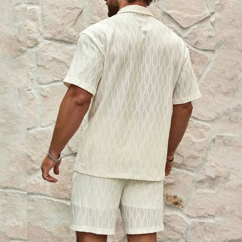 Men's Casual Cotton Two-Piece Summer Set