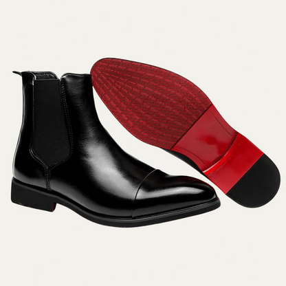 Stylish Men's Leather Ankle Boots - OutfitLondon